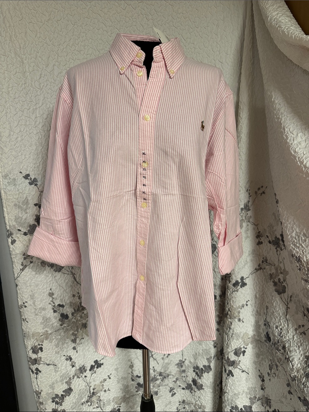 Ralph Lauren Light Pink Pinstripe Button-Down Shirt